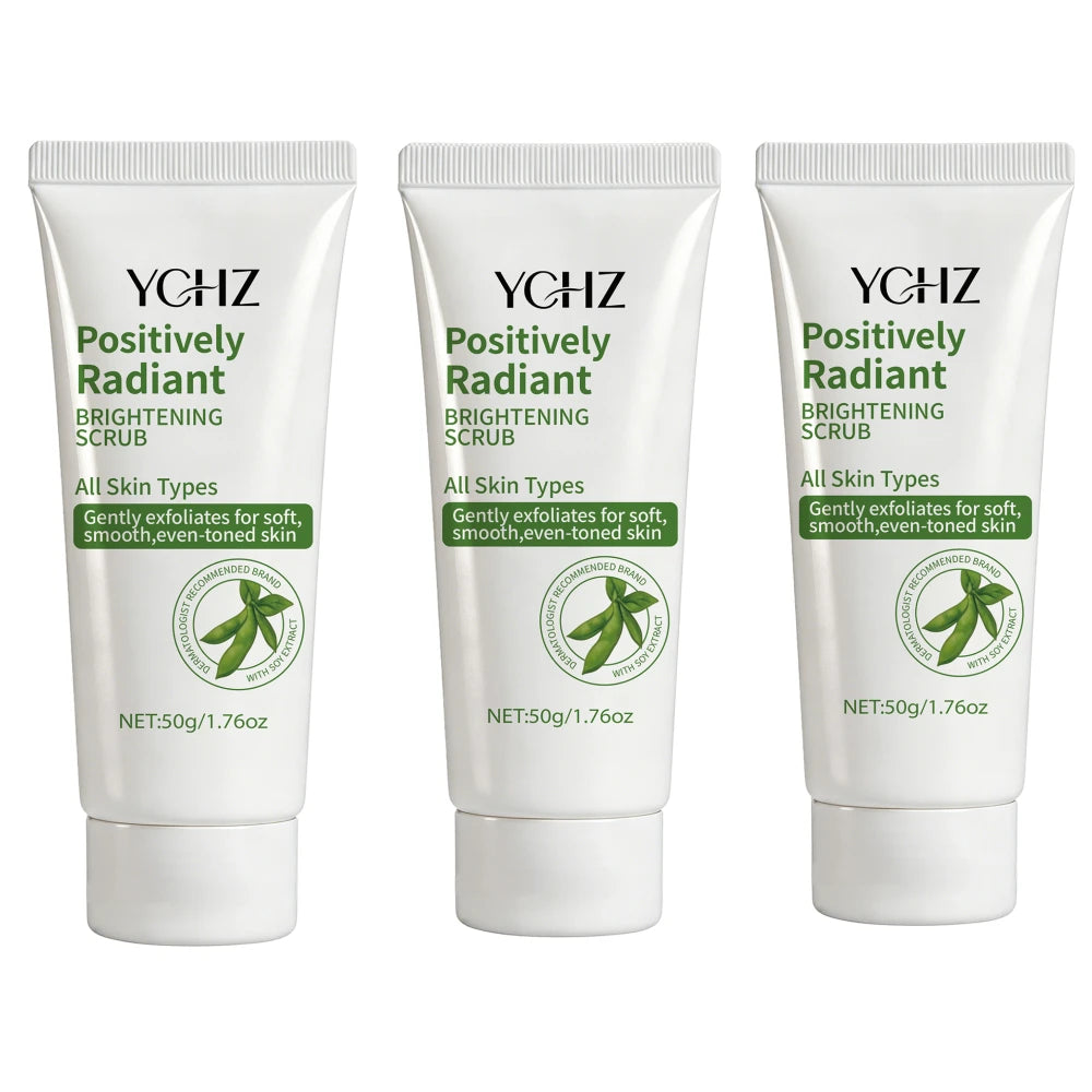 Radiant Skin Cleansing Scrub Gel – Soybean Extract, Oil-Free
