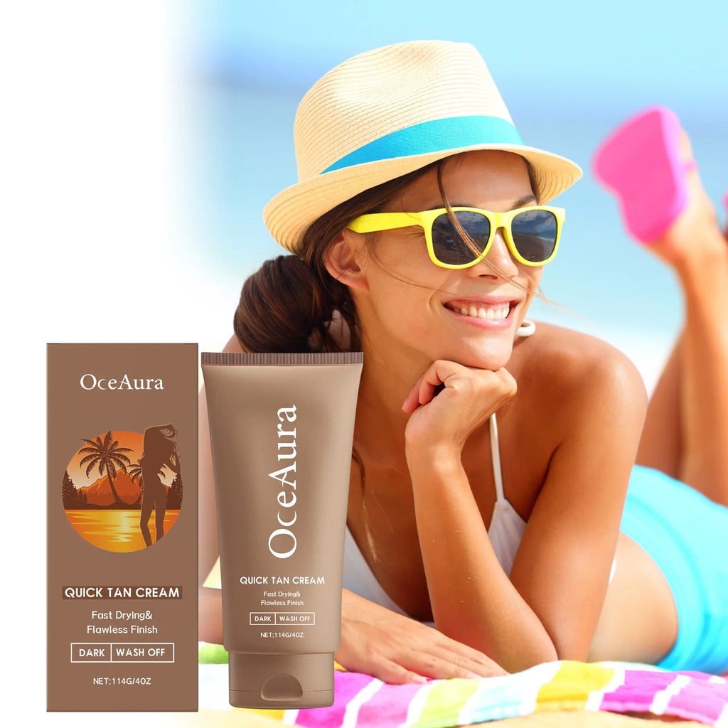 Body Self Tanning Cream Natural Bronzing Self Tanning Lotion with Moisturizing & Nourishing Oils Healthy Glow Sunless Tanner Oasis Select