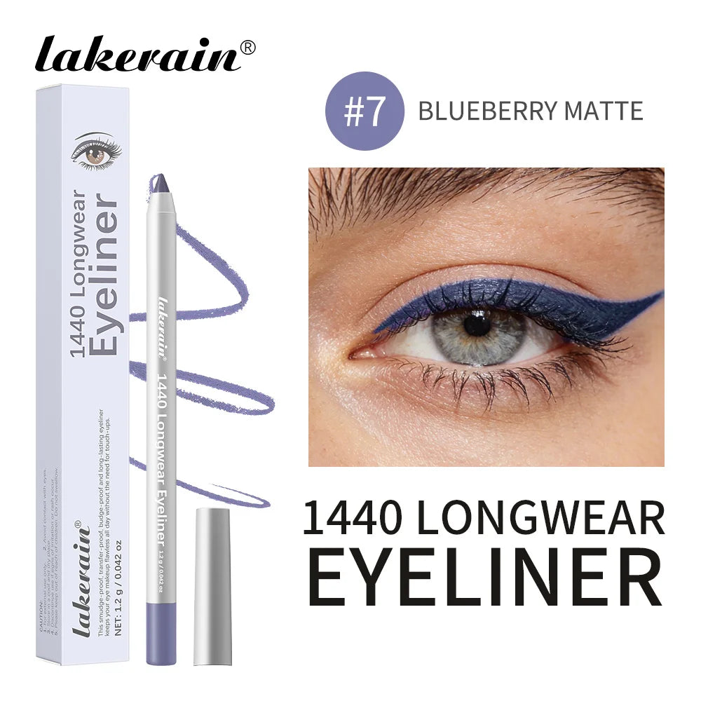 Waterproof Eyeliner Pen Long-Lasting Smudge-proof Transfer-proof Smooth Application Perfect Eye Makeup Beauty Cosmetics Oasis Select Color 7