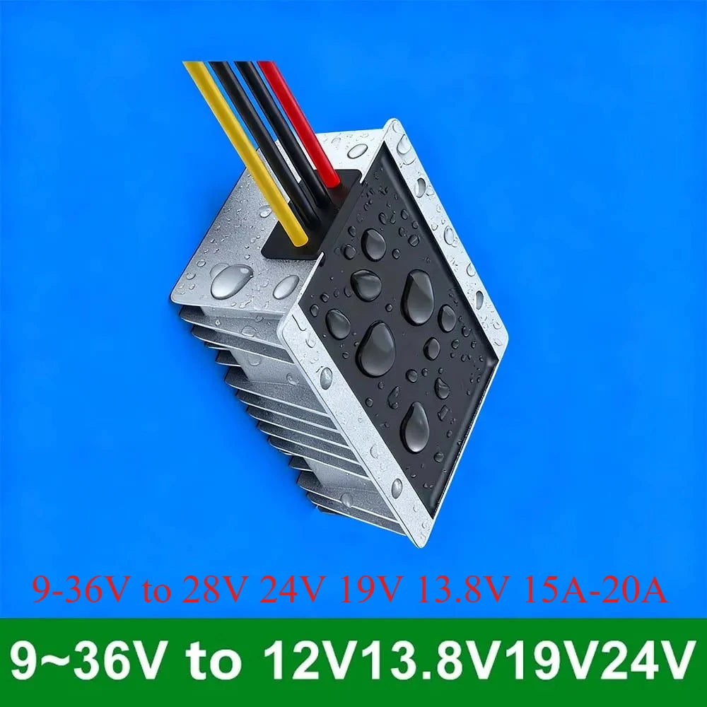 9-36V to 28V 24V 19V 13.8V 15A-20A Used for 24V Lead-Acid Batteries Dual Battery Syst Boost Buck Converter 24V 12V DC Rectifier Oasis Select