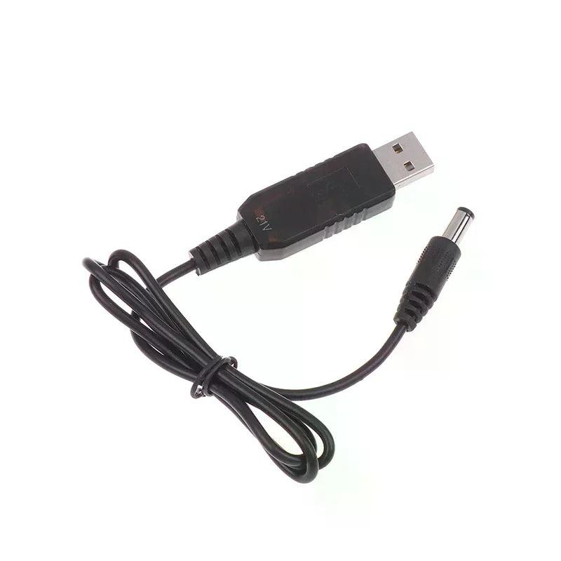 USB 5V To 21V Boost Charging Cable USB Power Boost Line DC 21V Interface Lithium Battery Charger Adapter Oasis Select
