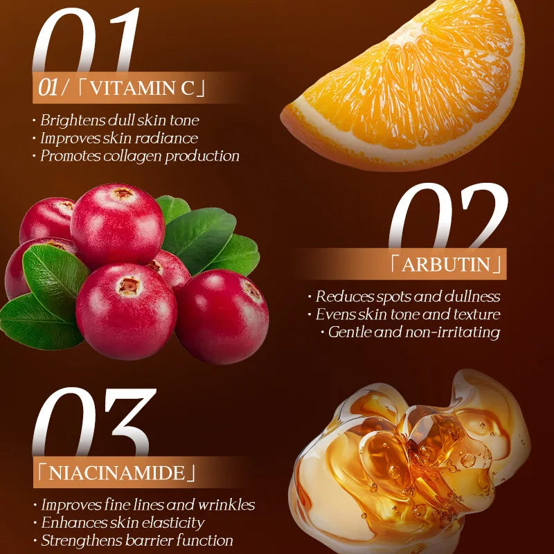 BIOAOUA Vitamin C Serum – Arbutin & Niacinamide Face Essence