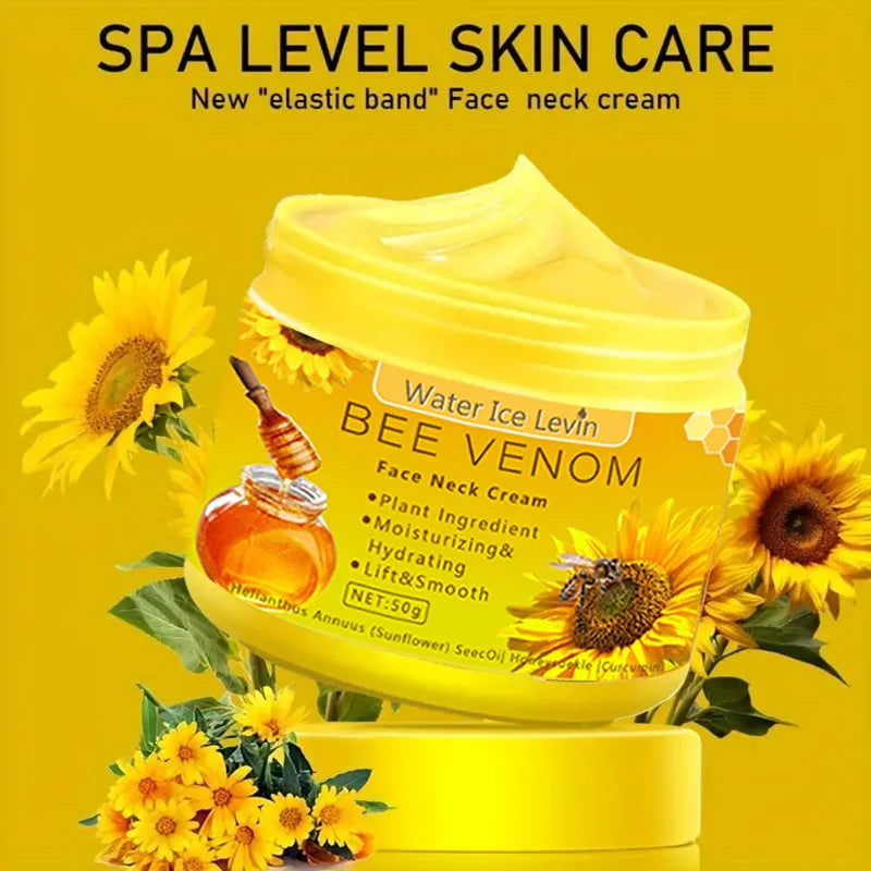 Bee venom Neck cream Moisturizing Sagging Improvement Reduce Fine Lines Damaged Skin Repair Facial Cream Nourishing Skin Care Oasis Select