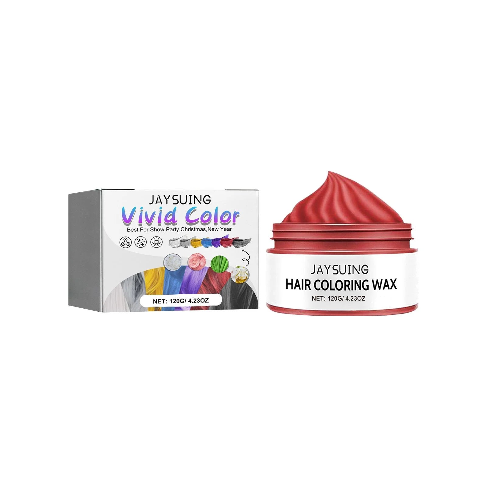 Temporary Hair Color Wax – Nourishing Styling Pomade 120g Temporary Hair Color Wax Oasis Select Red