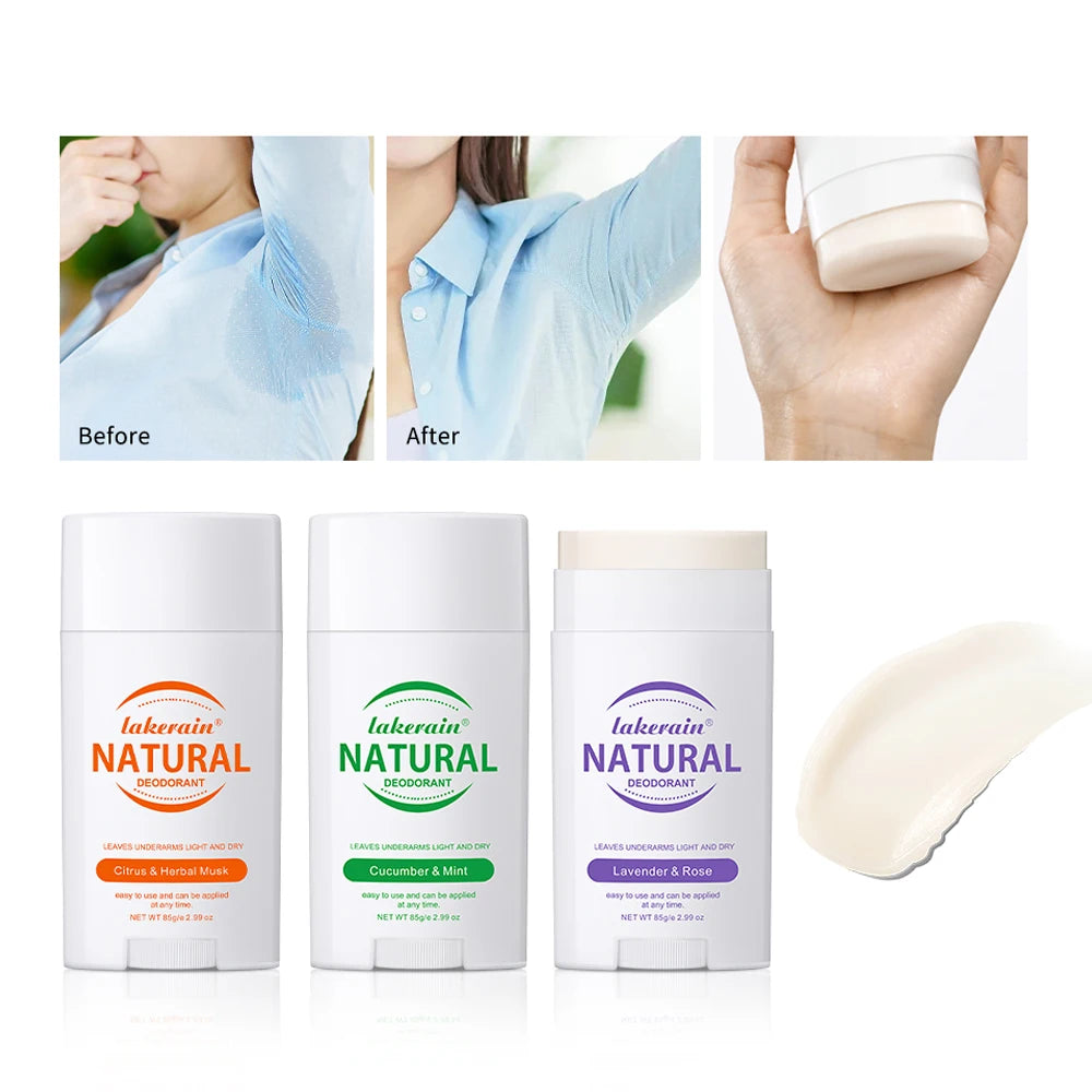 Solid Deodorant Stick Solid Perfume Balm Long-lasting Fresh Fragrance Deodorant Stick for Woman and Man Makeup Oasis Select