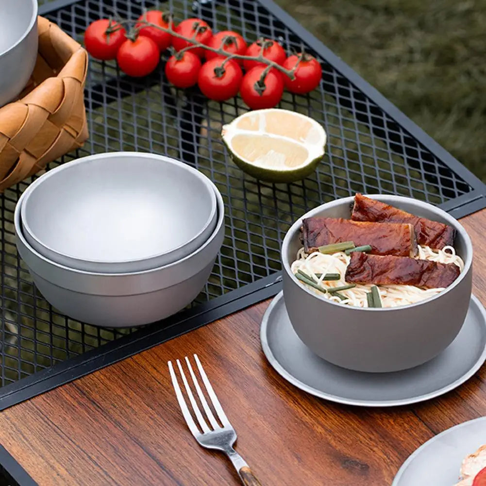 Titanium Camping Bowl Pure Titanium Heat-Resistant Lightweight Durable for Outdoor Camping Travel BBQ Picnic Backpacking Oasis Select