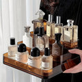 Perfume Storage Box-Cosmetic Storage Box, Sturdy Transparent Rack, Suitable for Kitchen and Bathroom Countertop Cabinet Storage Oasis Select Brown