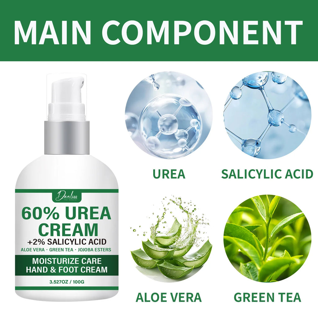 60% Urea Hand & Foot Cream | Salicylic Acid, Aloe Vera 100g