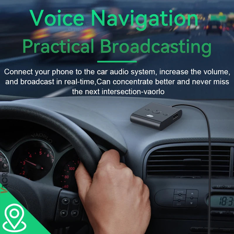 Bluetooth 5.4 Car Kit AUX Audio Receiver 3.5MM USB U-Disk Stereo Wireless Audio Adapter With Mic Handsfree Call Navigation Music Oasis Select