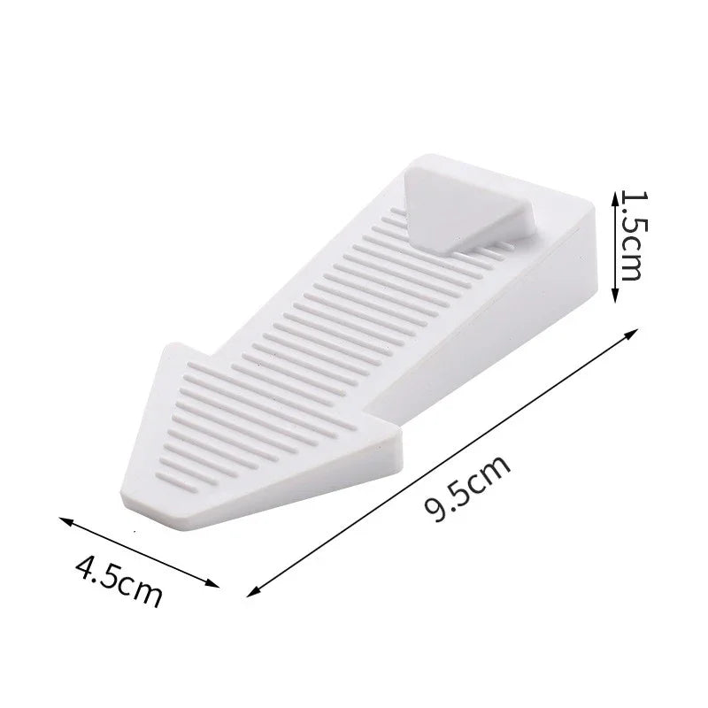 Wall Protectors Door Stopper New Silicone Anti Collision Floor Holder Hidden Non-slip Doorstop Bedroom Oasis Select White