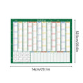 2026 Plan Calendar 29 X 20 Inch Large Notebook with Tip Labels And Sticker Wall Decor Planner for Mental Study School Task Home Oasis Select 12