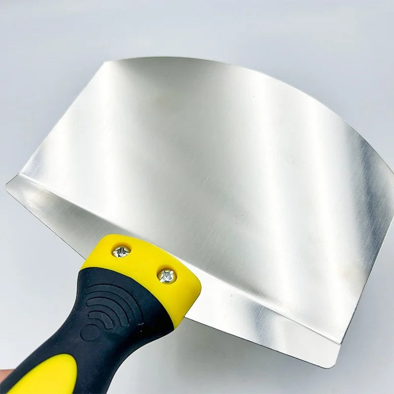Stainless Steel Putty Knife Wall Paint Plaster Trowel Arc Ash Shovel Paint Feed Filling Scraper Blade Spatula Construction Tools Oasis Select