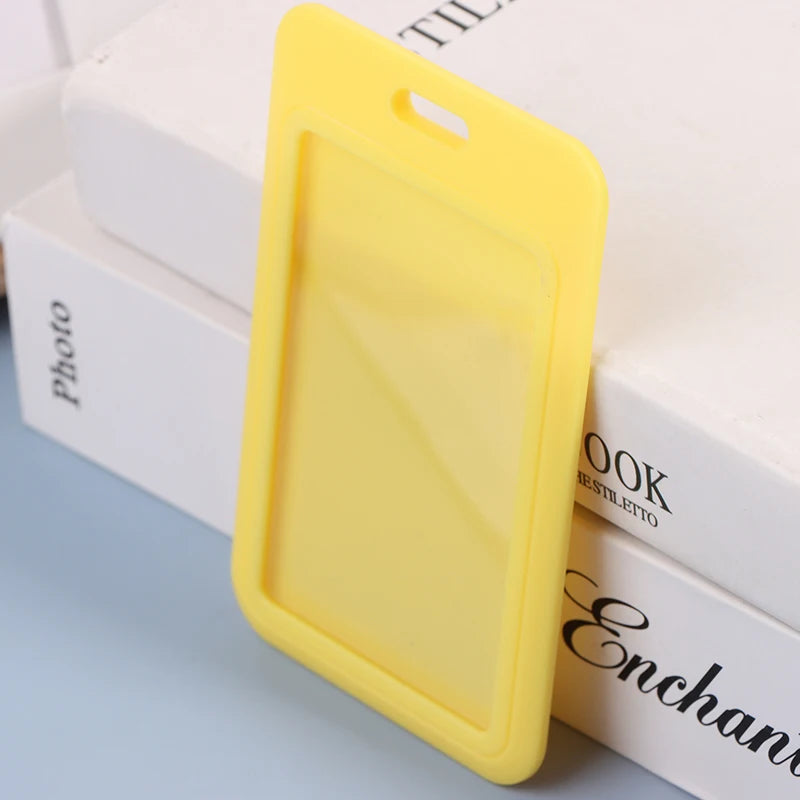 New Sale 1Pc Two-Sided Credit Card Cover Hard Plastic Badge Holders With Slot For Event Staff Tag ID Card Holder Pass Strap Oasis Select