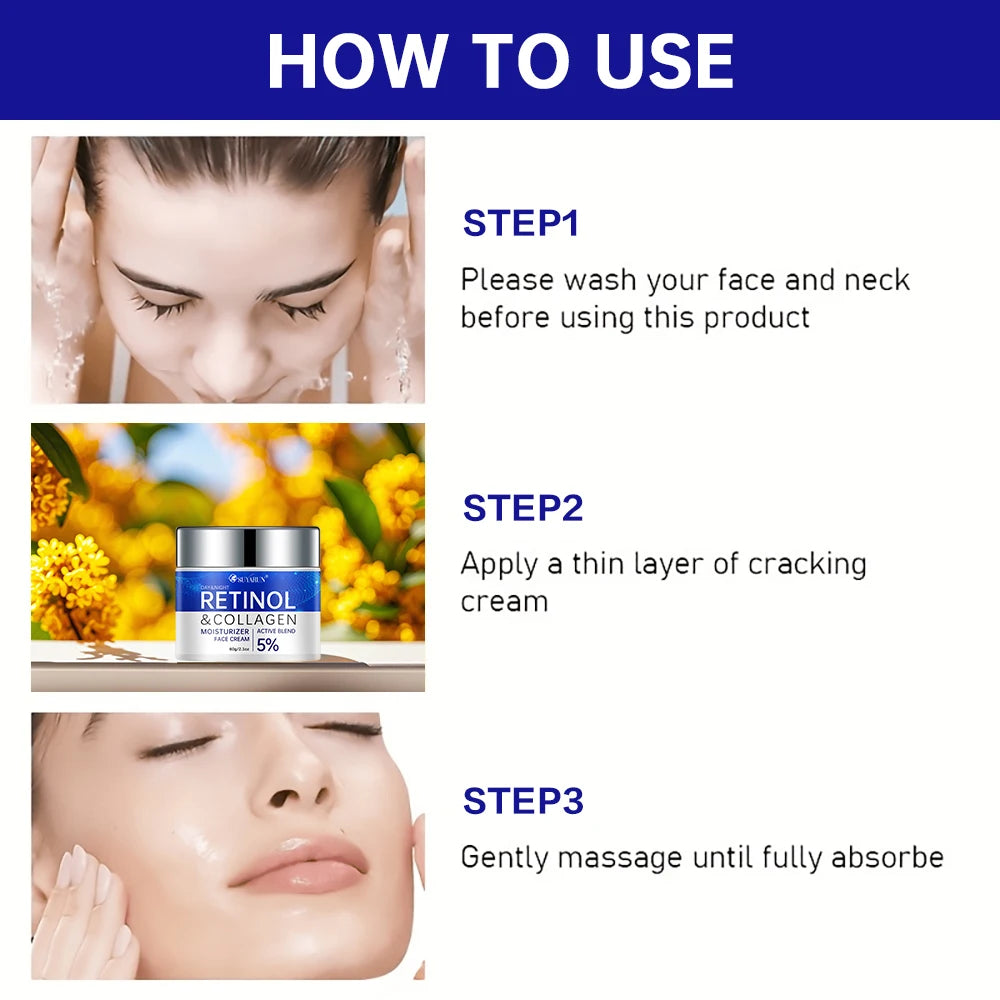 SUYARUN Retinol & Collagen Face Cream – Firming Moisturizer Anti-Aging Face Cream Oasis Select