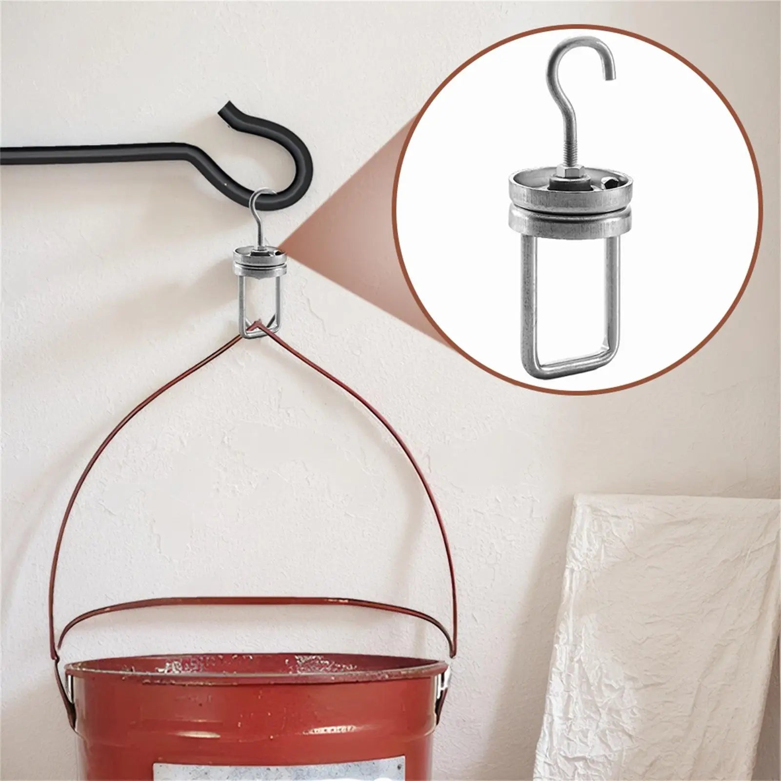 Rotating Spinner Hooks Heavy Duty Rotating Spinner Hooks Steel Painting Powder Coating Swivel Hook For Sandblasting Coating Oasis Select