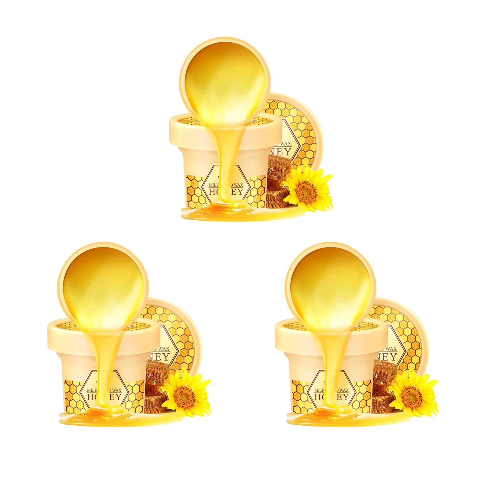 Milk & Honey Hand Wax Peel-Off Mask – Exfoliate & Moisturize Hand Wax Peel Mask Oasis Select 3 x 120g Boxed