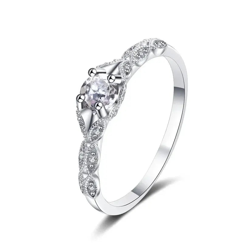 Amethyst Zirconia Silver-Plated Women's Ring | Fashion Jewellery Fashion Ring Oasis Select