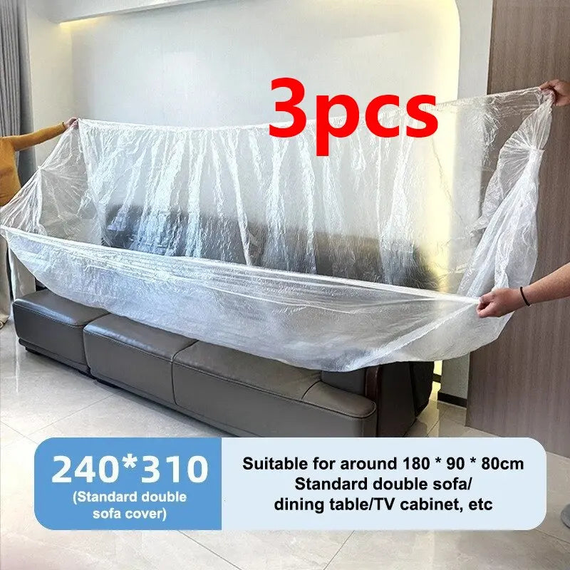 Heavy Duty Waterproof Disposable Dust Cover for Beds & Furniture Furniture Dust Cover Oasis Select 3pcs 240cmx 310cm