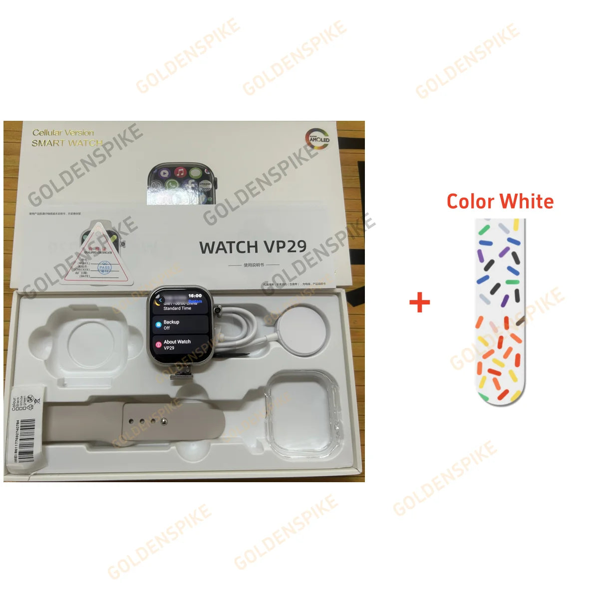 GOLDENSPIKE VP29 4G Smart Watch | GPS, NFC, 180° Camera, SIM