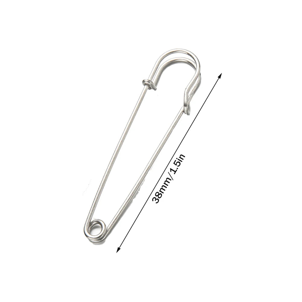 20pcs Heavy Duty Large Safety Pins for Clothes for Clothes, Ideal for Leather Canvas and Wool, Sharp Tip for Secure Hold Brooch Oasis Select