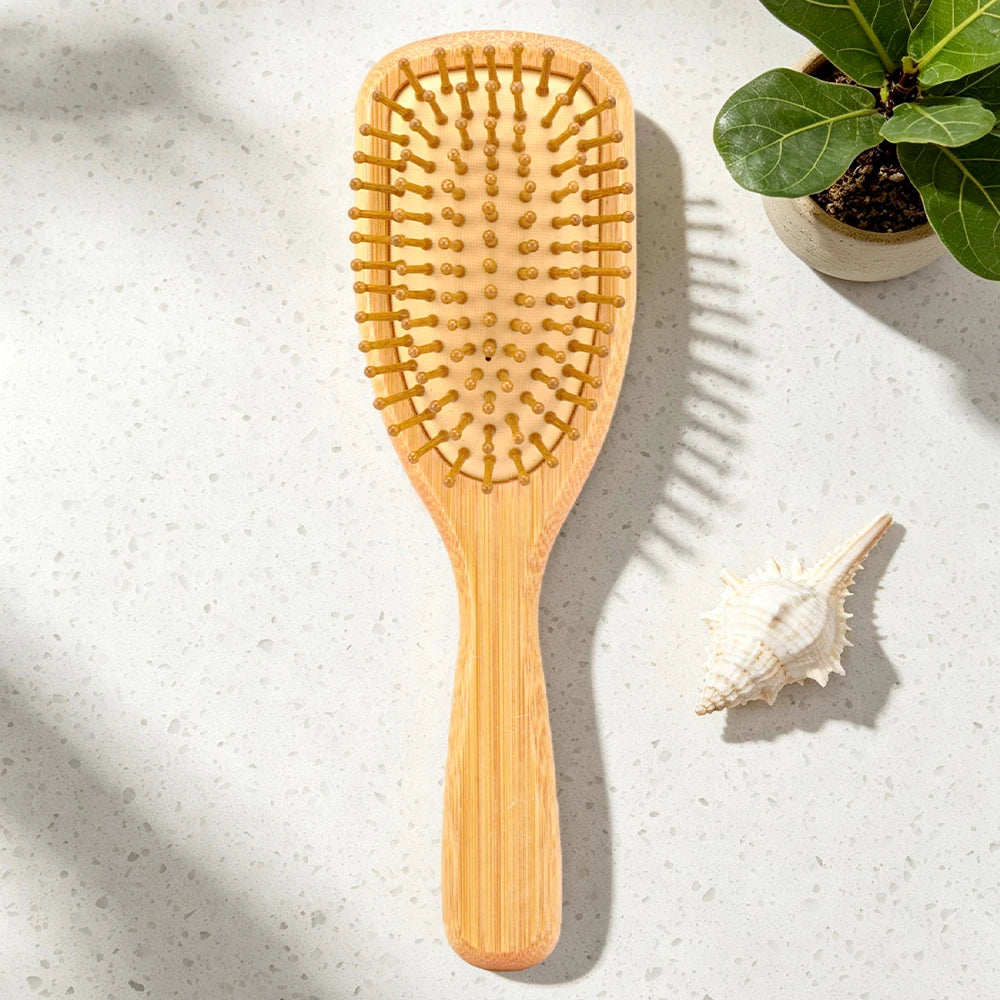 Mini Bamboo Air Cushion Hairbrush – Scalp Massage & Detangle Bamboo Hairbrush Oasis Select ZH481-7-Original