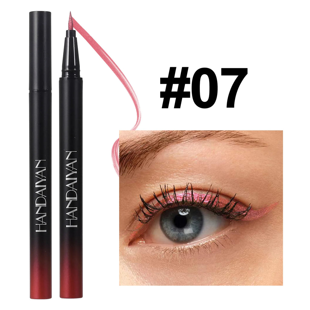 Handaiyan Metallic Glitter Liquid Eyeliner – Waterproof, 10 Colors Liquid Eyeliner Oasis Select 07 Full Size