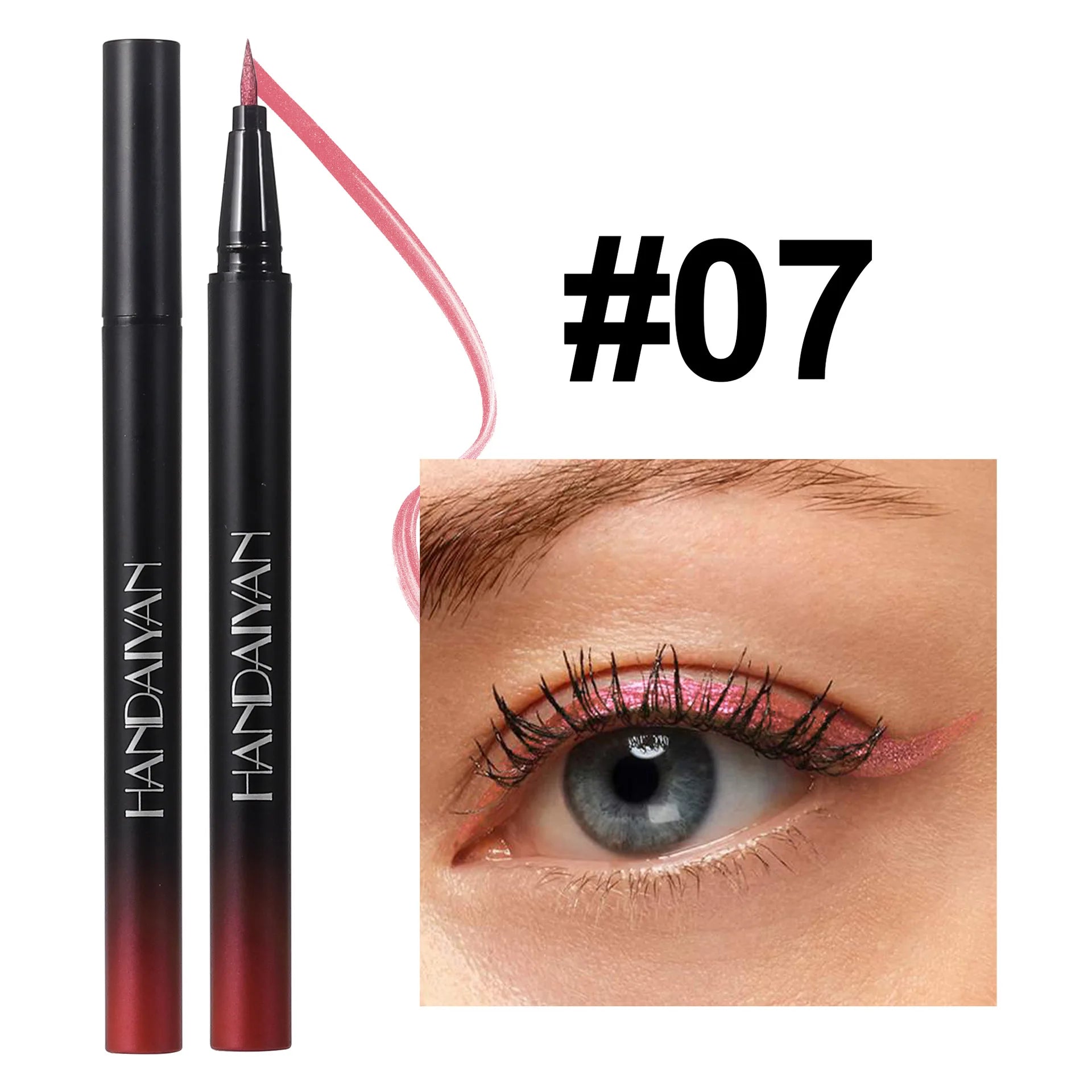 Handaiyan Metallic Glitter Liquid Eyeliner – Waterproof, 10 Colors Liquid Eyeliner Oasis Select 07 Full Size