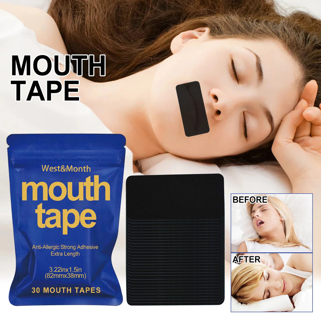 Anti Snoring Mouth Tape Breathing Correction Sleeping Keep Mouth Close Stop Snoring Aid Reduce Dry Mouth Promote Nose Breathing Oasis Select