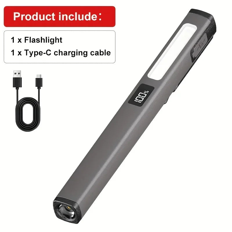 POCKETMAN Magnetic COB Pen Work Light USB Rechargeable LED