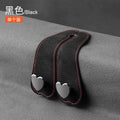 Heart Shape Car Headrest Hook – Suede Alloy Dual Hanger