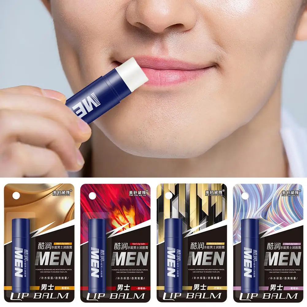 Men's Hydrating Lip Balm with Vitamin E – 4 Flavors Men's Lip Balm Oasis Select