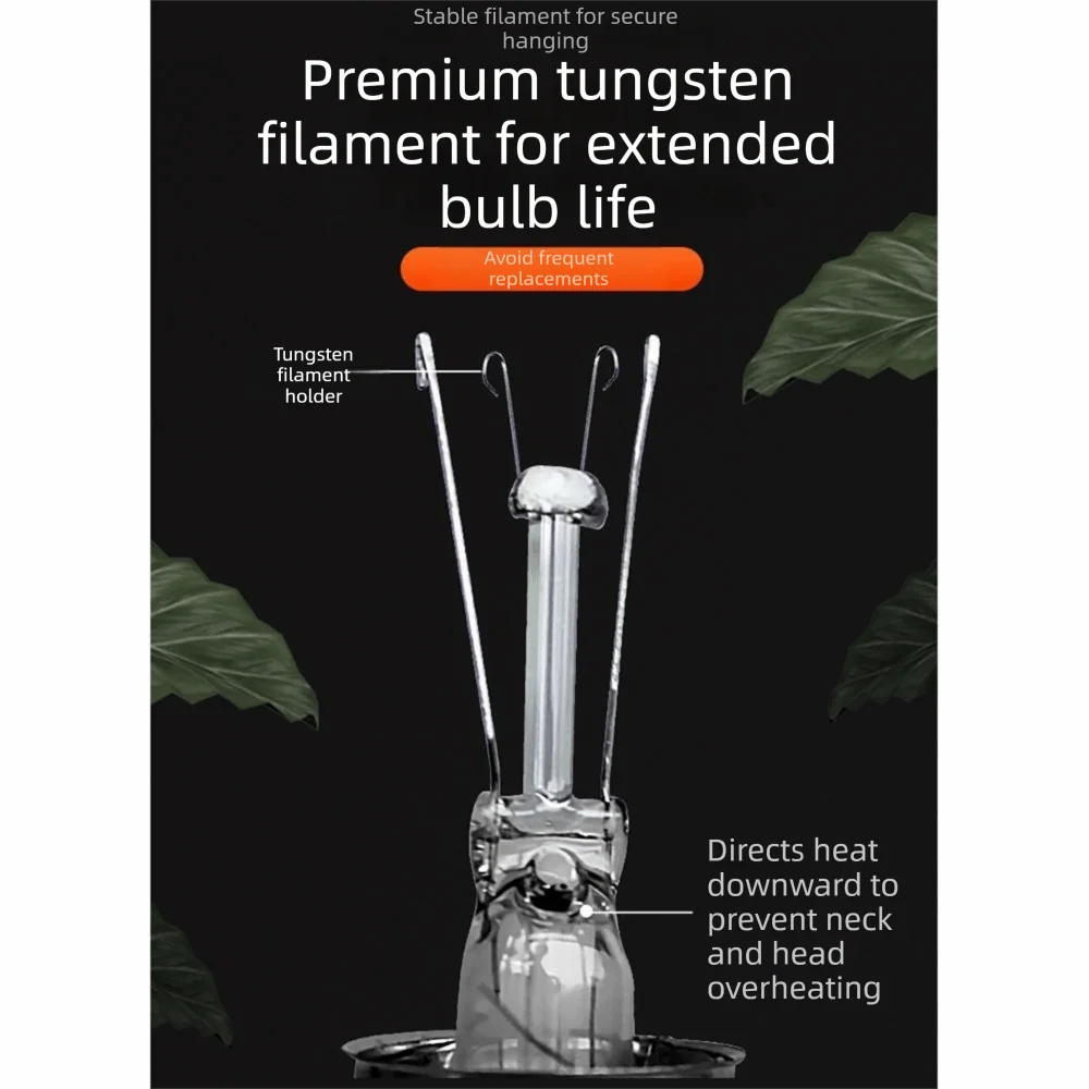 E27 UVA Reptile Heating Lamp 25–100W | Daylight Heat Bulb