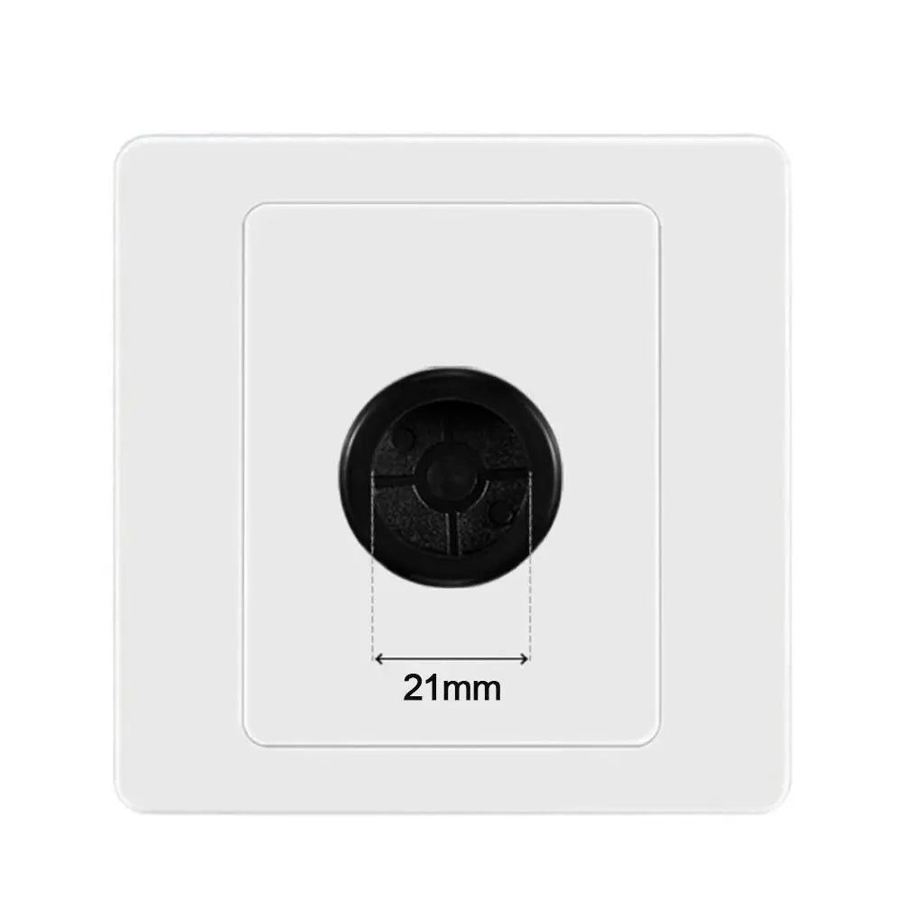 86-Type Wall Blank Panel with Rubber Pad & Cable Outlet Hole