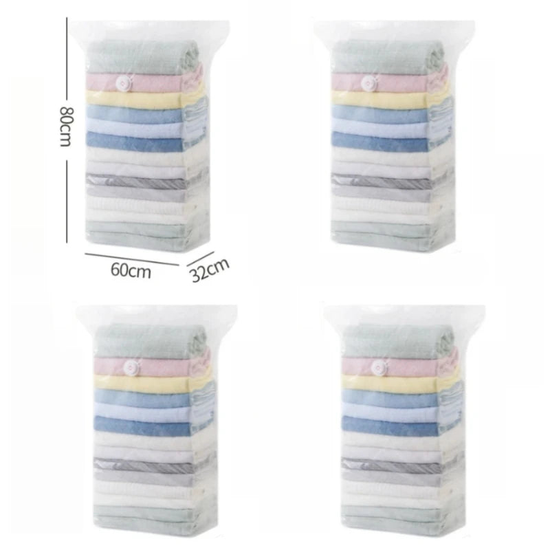 Reusable Compression Empty Bag Sealer Clothes Travel Packing Organizer Vacuum Large Plastic Storage Bags Storing Clothes Blanket Oasis Select 4PCS storage bag