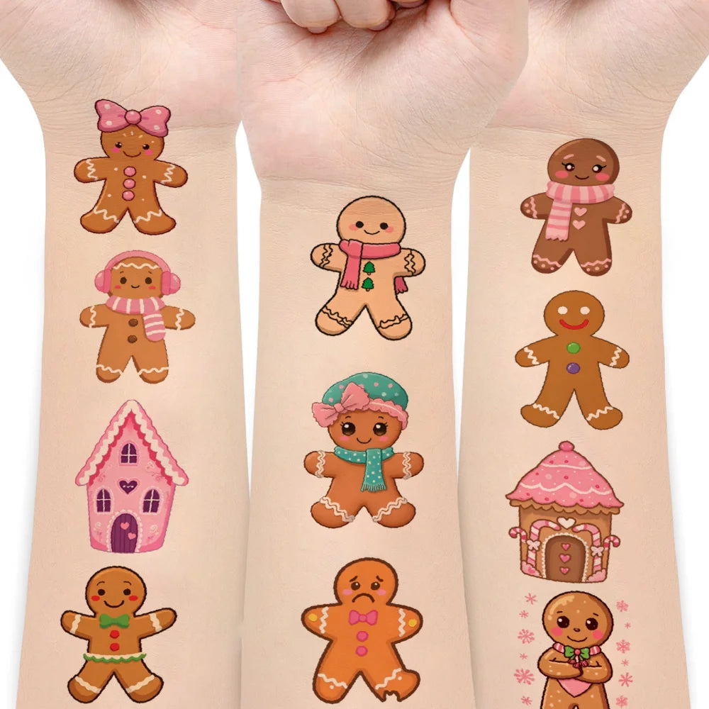 54pcs Waterproof Temporary Tattoo Stickers – Christmas & Holiday