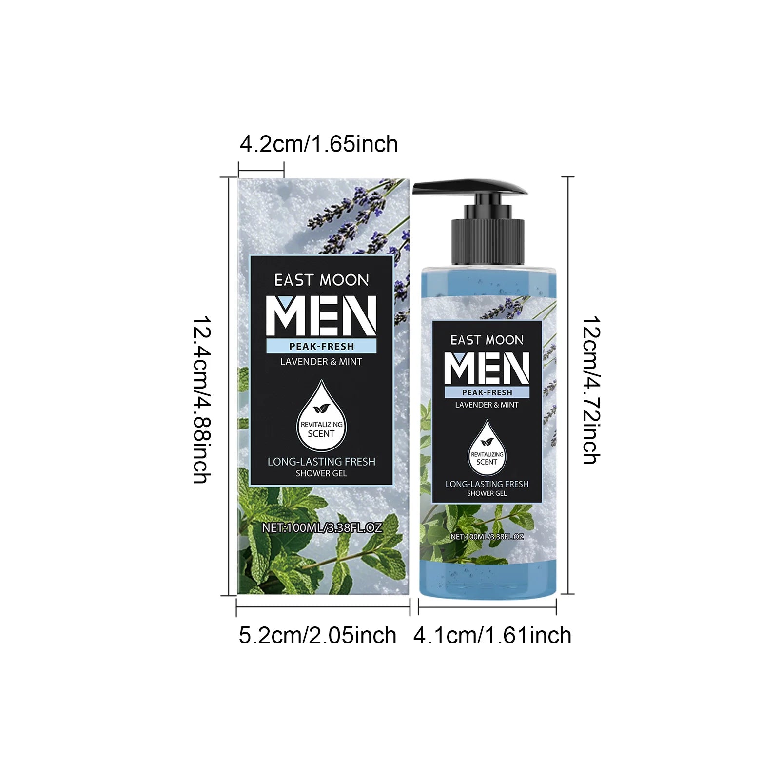 Fragrance Shower Gel Gift Set Deep Cleansing Shower Gel Moisturizing Refreshing Scent Long Lasting Fragrance Oil Control Oasis Select Lavender Mint Moisturizing