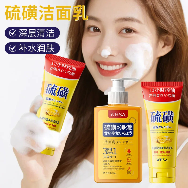 Sulfur Deep Cleansing Body Wash Oil Control Cleanser Refreshing Hydrating Moisturizing Not Tight Facial cleanser Oasis Select