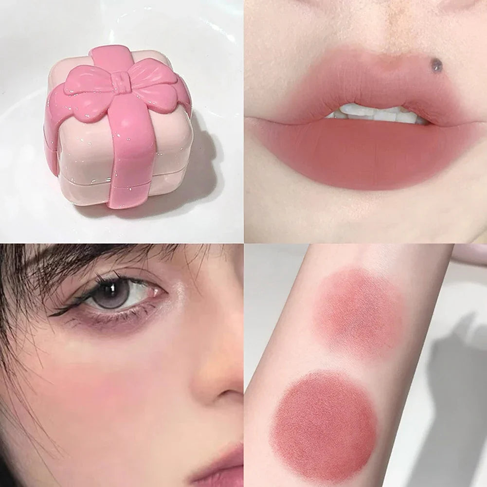 2-in-1 Lipstick Blush Stick Eyes Cheek Lip Tint Buildable Waterproof Lightweight Cream Multi-use Lip Plumper Makeup Gift Oasis Select 06