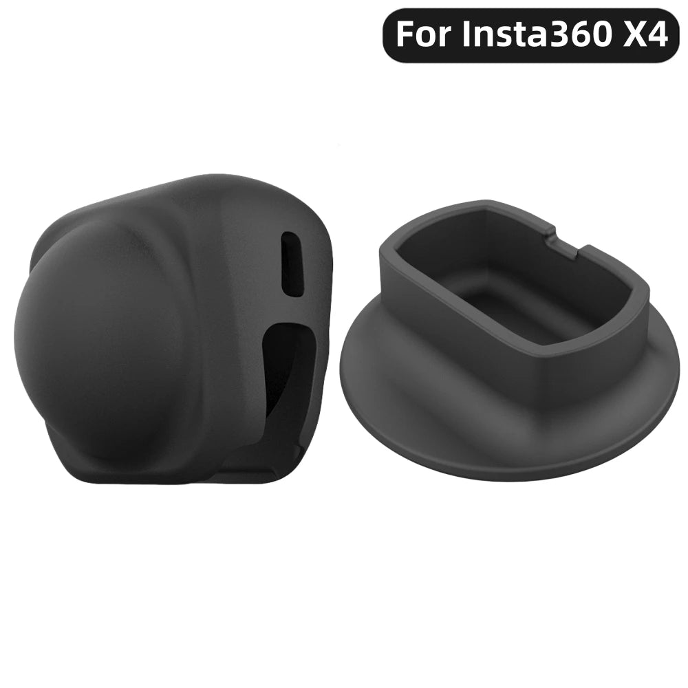 Silicone Desktop Stand & Lens Cover for Insta360 X4
