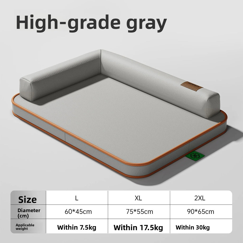 Dog mat suitable for all seasons, medium-sized and large waterproof and tear resistant dog bed, summer removable and washable do Oasis Select GRAY L