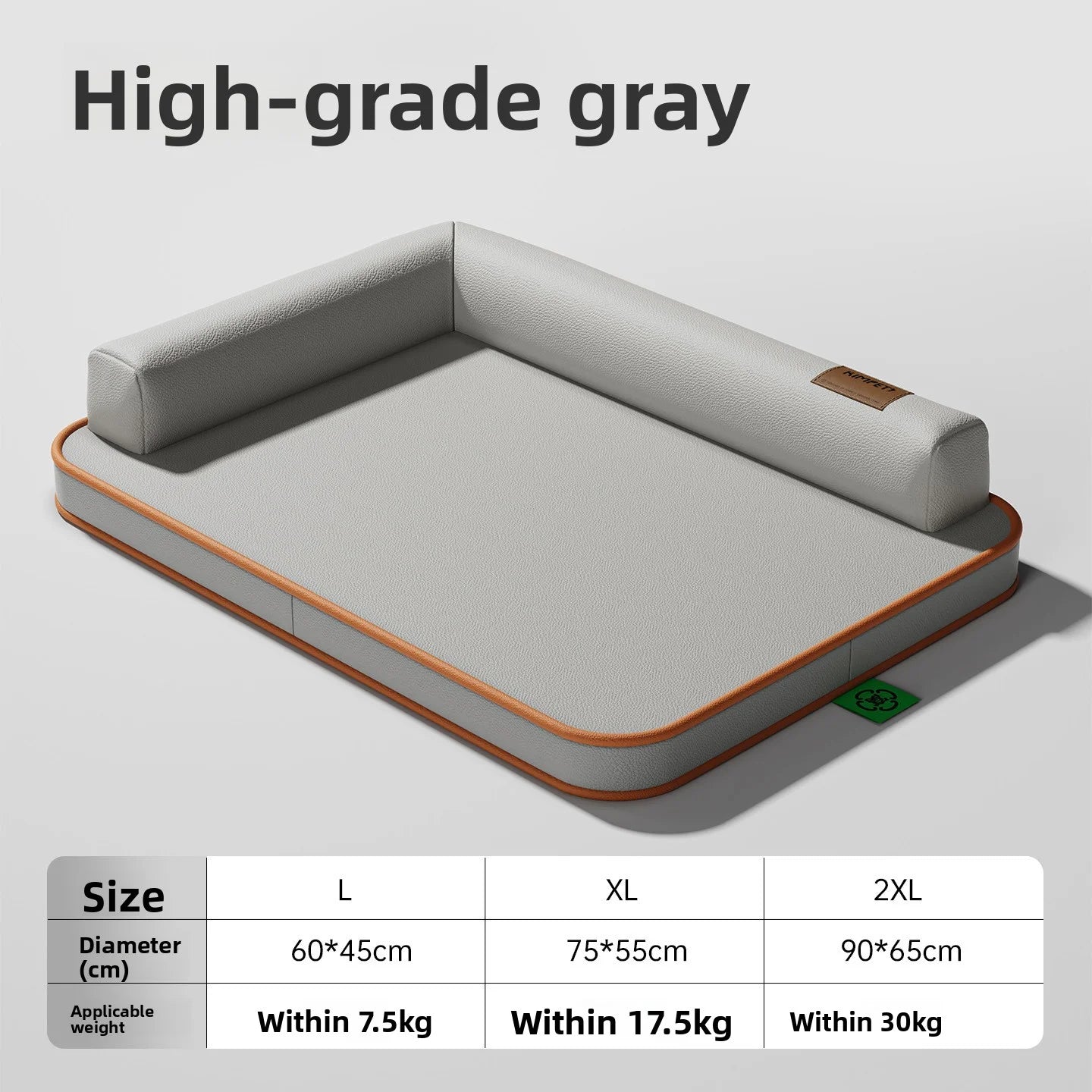 Dog mat suitable for all seasons, medium-sized and large waterproof and tear resistant dog bed, summer removable and washable do Oasis Select GRAY L
