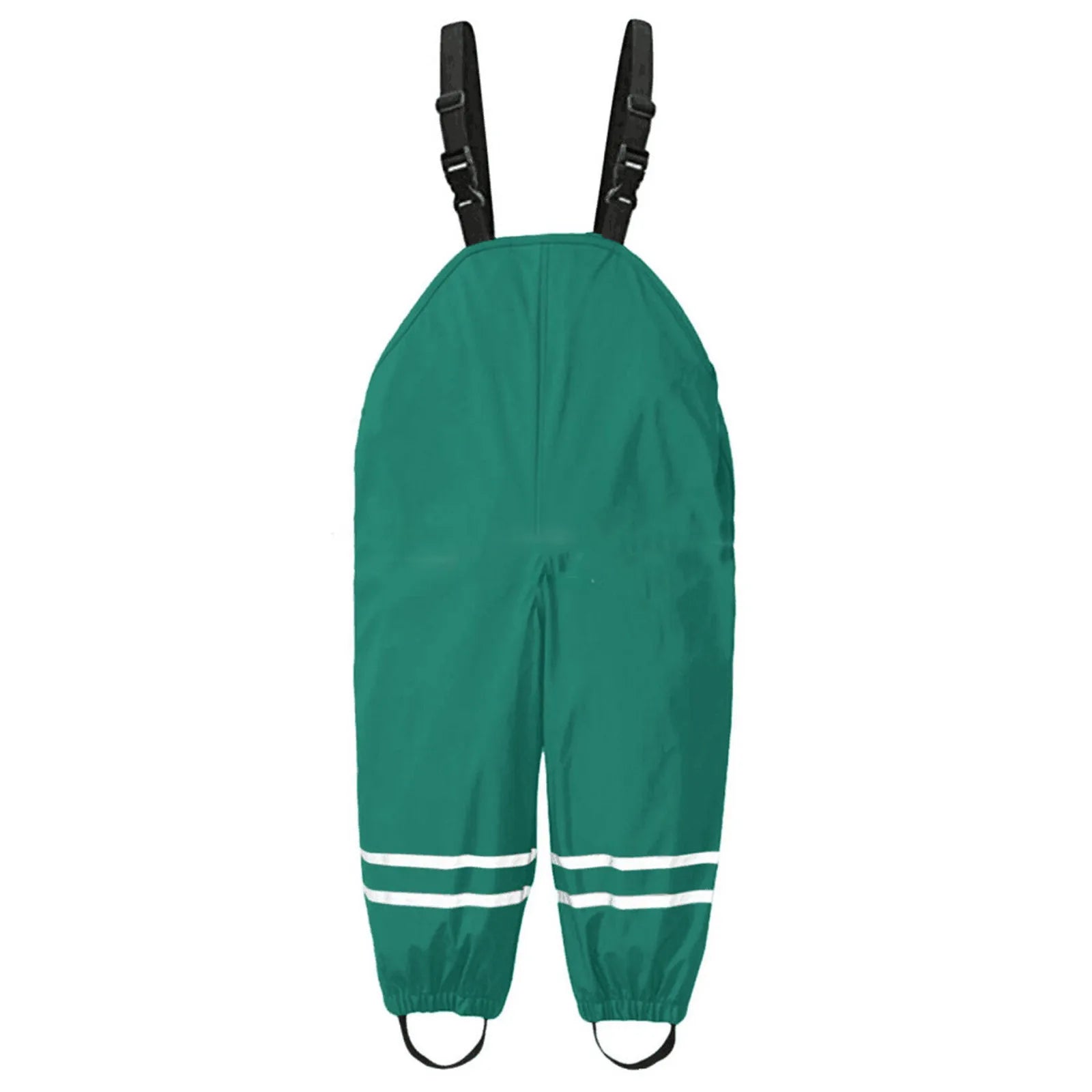 Toddler Kids Boys Girls Rain Dungarees Windproof Waterproof Mud Jumpsuit Clothes One piece rain pants waterproof and breathable Oasis Select Green XL