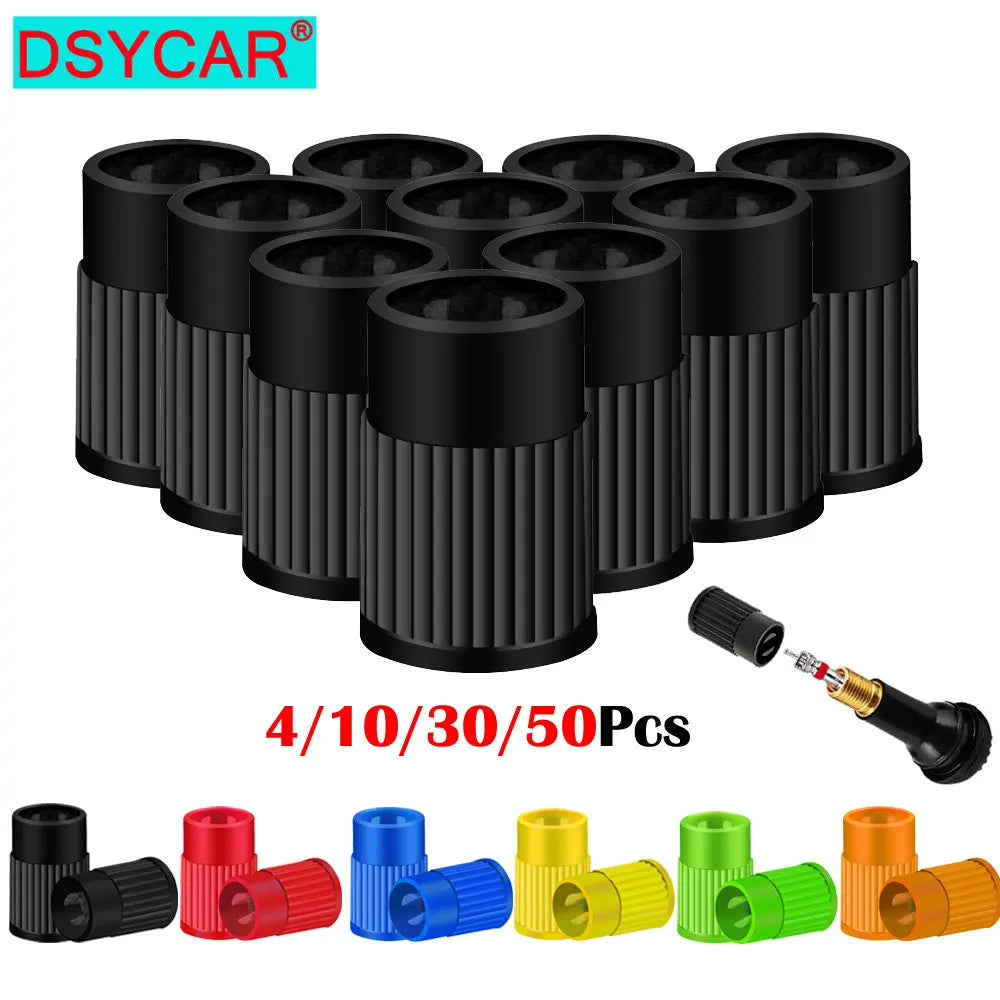 Tire Stem Valve Caps with Valve Core Remover Tool Plastic Dust Caps Universal for Cars, Bike and Bicycle, Trucks, Motorcycles Oasis Select