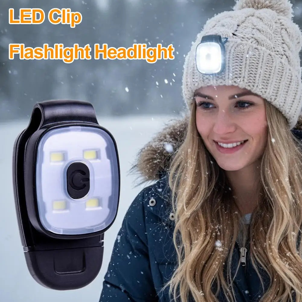 USB Rechargeable Clip-On LED Headlamp – 200 Lumens, 6 Modes Clip-On LED Headlamp Oasis Select