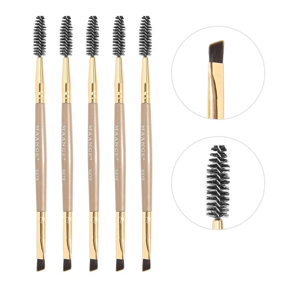 MAANGE 5-Pc Double Ended Eyebrow & Eyeshadow Brush Set