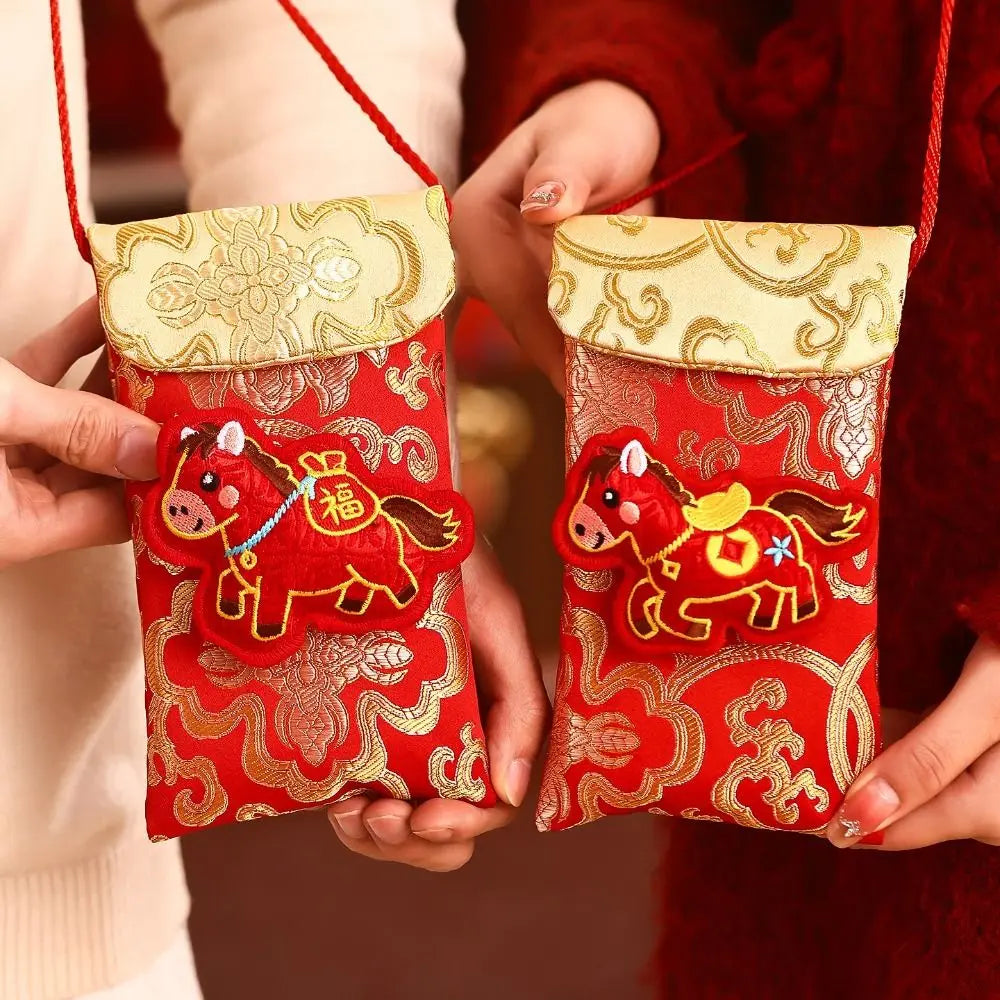 2026 Year of the Horse Chinese New Year Red Envelope Lucky Bag