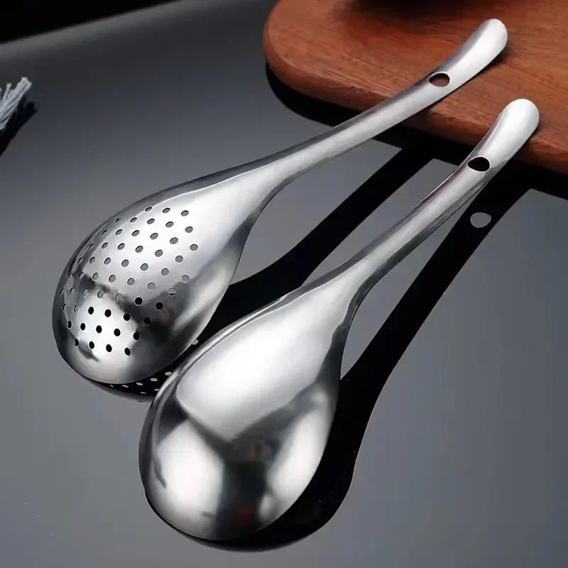 Stainless Steel Strainer Spoon Kitchen Colander Spoon Spoon Filter Strainer Food ScoopPerforated Skimmer Colander Oasis Select