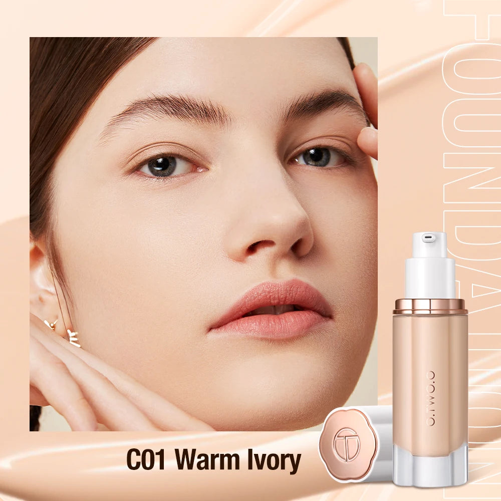 O.TWO.O Liquid Foundation 30ml – Full Coverage Waterproof Matte