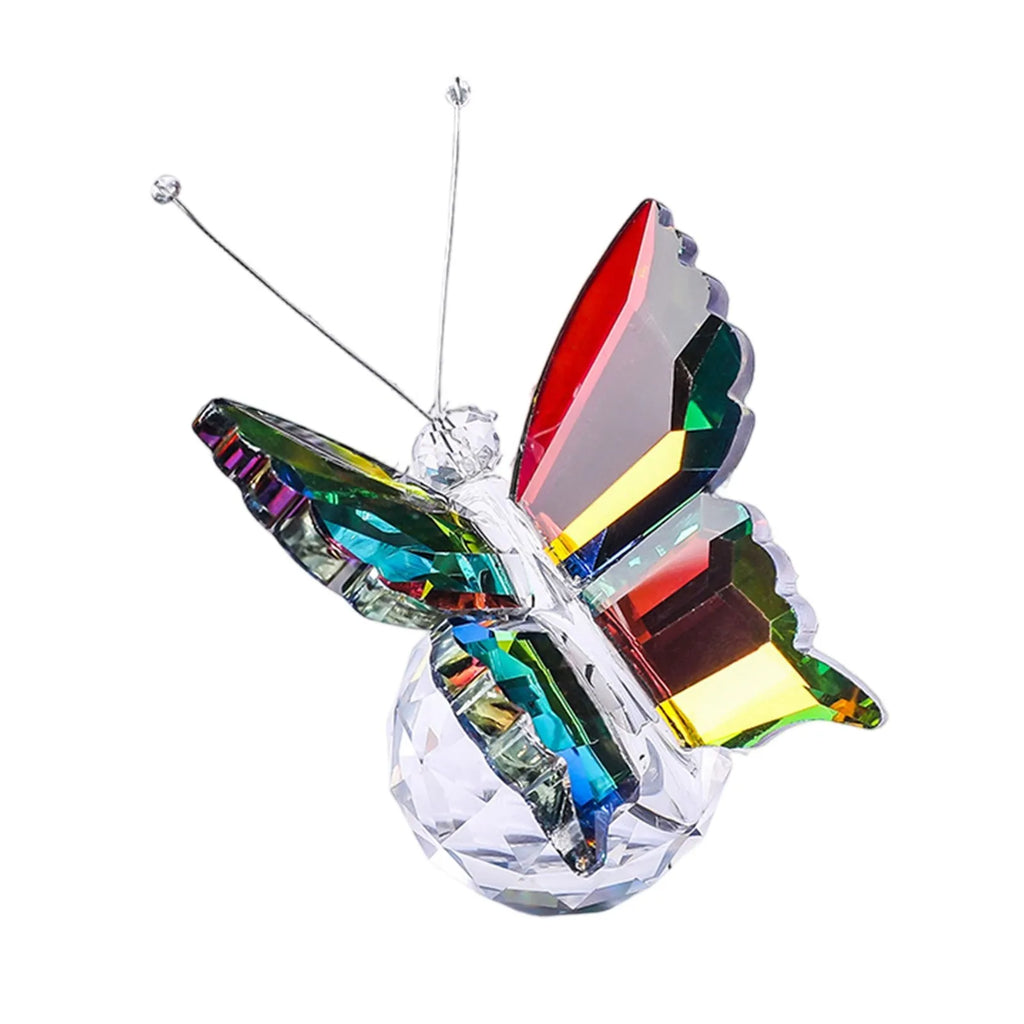 Crystal Handicrafts Three-Dimensional Butterfly Ornaments Souvenirs Small Gifts Creative Home Counter Tabletop Decoration Oasis Select