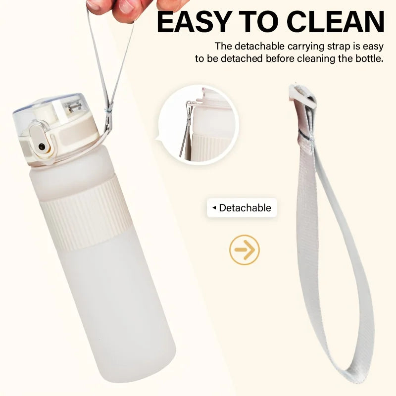 530ml BPA-Free Plastic Water Bottle with Lid & Strap, Portable for Hiking Fitness, Durable Sport & Casual Use Water Container Oasis Select